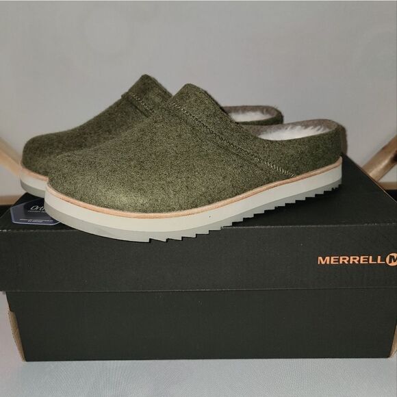 Merrell Womens Juno Wool Clog - Olive - Like New - Womens Size 7 - Picture 10 of 11